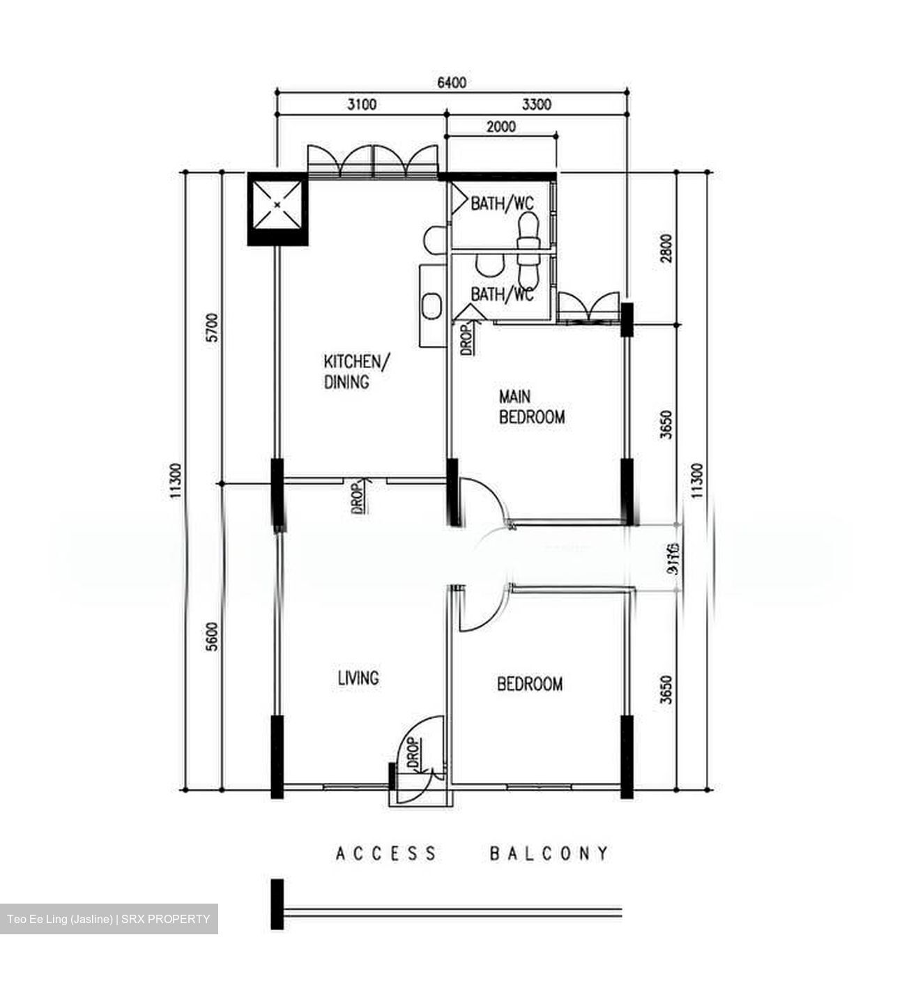 Blk 105 Pearl Garden (Bedok), HDB 3 Rooms #584494111